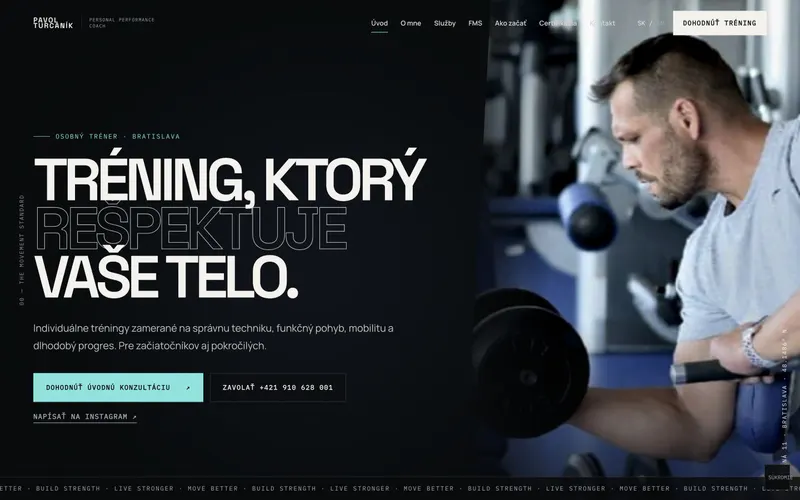 Ukážka webstránky Pavol Turčaník